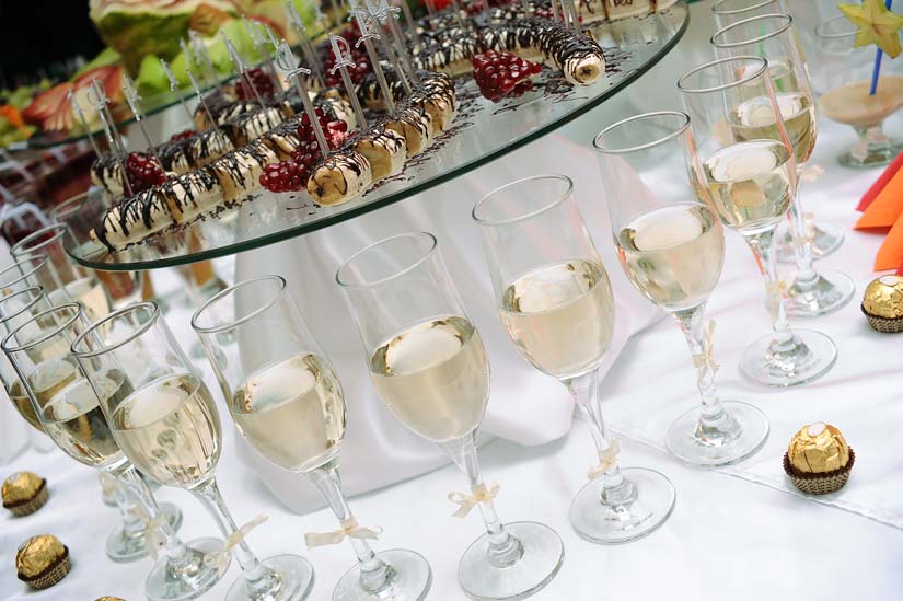 Event with champagne