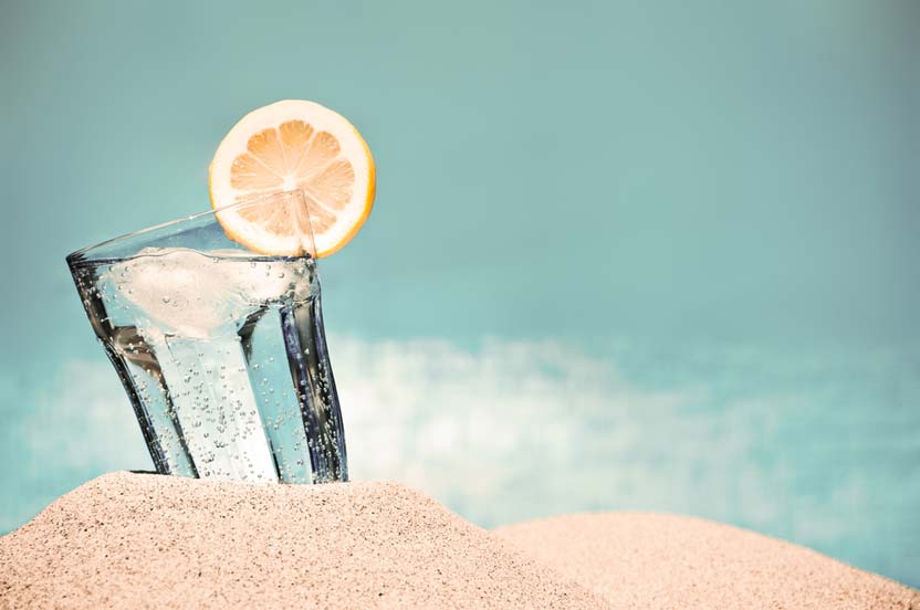 Glass on the beach